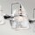 Applique salle de bain IP44 78,3 cm de large métal verre 4x G9 LED