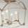 Lampe de plafonnier en métal E14 36,5 cm de large en or antique