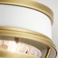 Plafonnier rond Ø 30,5 cm métal verre...