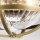 Plafonnier rond Ø 30,5 cm métal verre strié 2x E27
