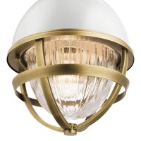 Suspension verre métal E27 Ø 20,4 cm en...
