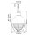 Lampe à suspendre métal verre E27 D : 40,8 cm H : max. 166,5 cm