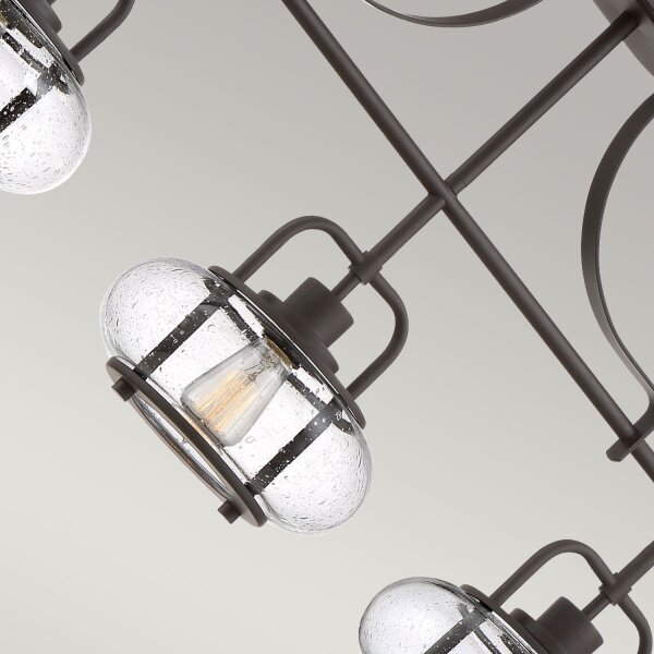 Lampe à suspendre Vintage L : 96,5 cm réglable en hauteur en bronze