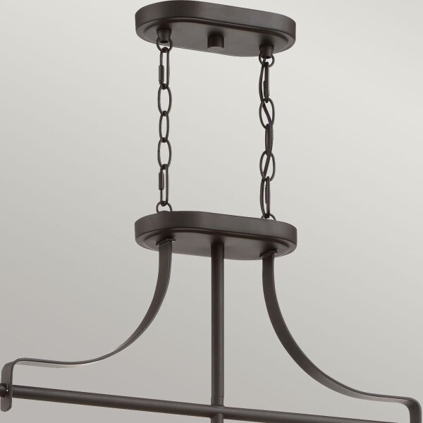 Lampe à suspendre Vintage L : 96,5 cm réglable en hauteur en bronze