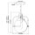 Suspension Abat-jour sphérique Ø 24 cm H : max. 1,29 m réglable