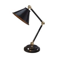 Lampe de bureau &eacute;l&eacute;gante noire r&eacute;glable