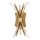 Applique murale cristal métal hauteur 43,8 cm en or bruni