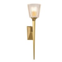 Applique salle de bain LED G9 IP44 hauteur 50,6 cm laiton...