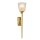 Applique salle de bain LED G9 IP44 hauteur 50,6 cm laiton verre 3000 K