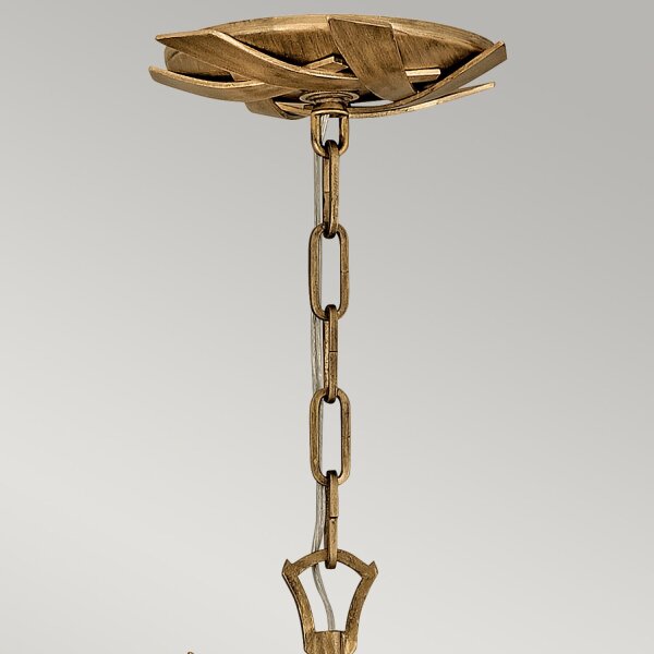 Lustre or bruni Ø 74,3 cm en métal cristal