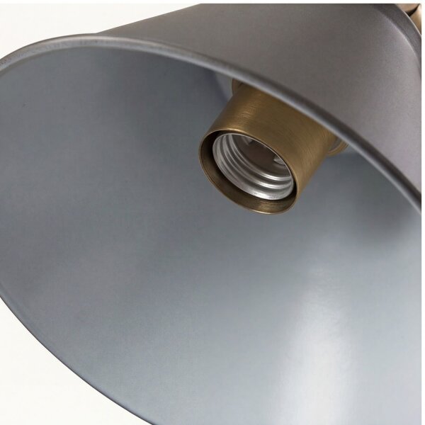 Lampe de bureau grise Bureau Articulations E27 IAOLIA
