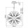 Lampe à suspendre métal cristal en or bruni Ø 55,9 cm grande