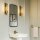 Lampe de salle de bain murale G9 LED IP44 3000 K 40 cm de haut en laiton antique