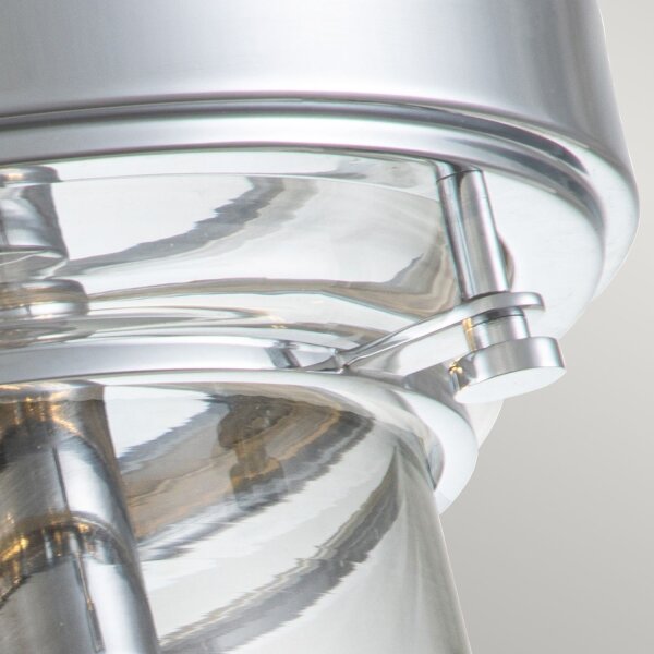 Lampe de plafonnier salle de bain IP44 Ø 33 cm chrome 3x E27 métal verre