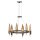 Lustre métal Ø 61 cm Anneau H : max. 316,9 cm Noir Or
