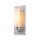 Applique salle de bain IP44 H : 34,3 cm en argent blanc E27 verre métal