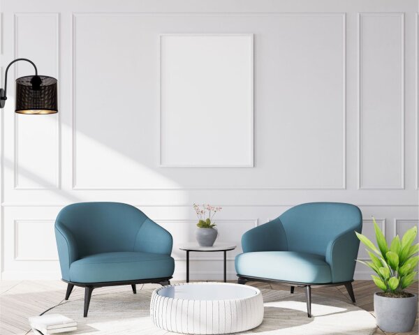 Applique murale en métal noir doré E27 L:20 cm élégant