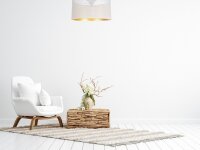 Loft Plafonnier en métal blanc or E27 Ø40...