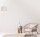 Applique murale en métal blanc doré E27 L:20 cm élégant