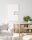 Lampe à suspendre métal Loft Design E27 L:15 cm blanc or
