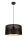 Suspension métal Loft E27 ronde L:40 cm noir or