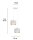 Suspension métal Loft 2flmg E27 L:30 cm blanc or