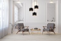 Lampe &agrave; suspendre m&eacute;tal Loft 3-flmg E27...