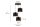 Lampe à suspendre métal noir or E27 3-flmg Ø45 cm Loft