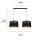 Grande lampe suspendue métal noir or E27 L:90 cm