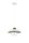 Suspension ronde verre clair métal E27 Ø30 cm blanc