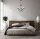 Lustre noir métal 5 flammes E14 Classique