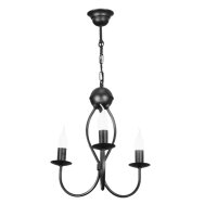 Lustre noir métal L:36 cm E14 Classique