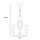 Lustre noir métal L:36 cm E14 Classique