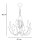 Lustre noir métal 6 flammes E14 Classique