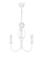 Lustre blanc Métal L:36 cm E14 Classique