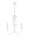 Lustre blanc Métal L:36 cm E14 Classique
