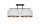 Lampe de plafonnier Tissu noir éblouissant blanc or E27 70 cm