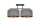 Lampe de plafonnier Tissu noir éblouissant gris or E27 70 cm