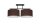 Lampe de plafonnier Tissu faible éblouissement Noir Marron Blanc E27 70 cm