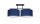 Blendarme Lampe de plafonnier Tissu Noir Bleu Blanc E27 70 cm