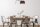 Blendarme Plafonnier Tissu Blanc Marron E27 L:70 cm