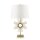 Lampe de table design or blanc décoratif 78 cm