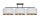 Plafonnier Blendarme tissu blanc or E27 100 cm de long