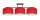 Plafonnier confortable Tissu Noir Rouge E27 100 cm