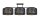 Blendarme Lampe de plafonnier tissu graphite motif E27 3-flmg
