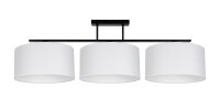 Blendarme Plafonnier Tissu Noir Blanc E27 3-flmg