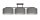 Lampe de plafonnier confortable tissu graphite blanc E27 3-flamme