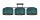 Blendarme Plafonnier tissu vert motif E27 3-flamme