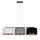 Confortable lampe à suspendre Tissu Blanc Gris Noir 3 flammes