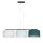 Suspension confortable Tissu Blanc Menthe Vert L:100 cm